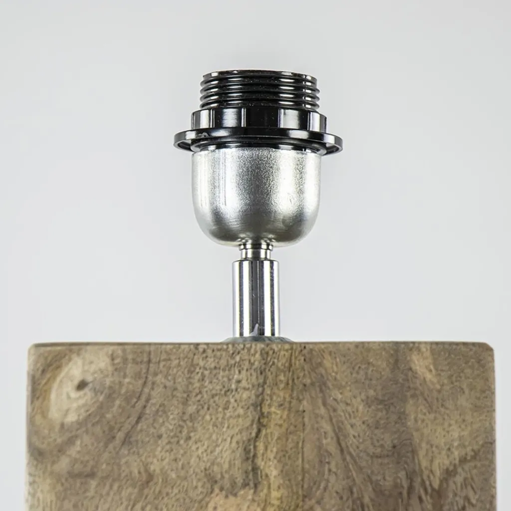 Straluma Robuuste lampvoet Robbia hout exclusief kap> Vloerlampen|Lampenvoeten