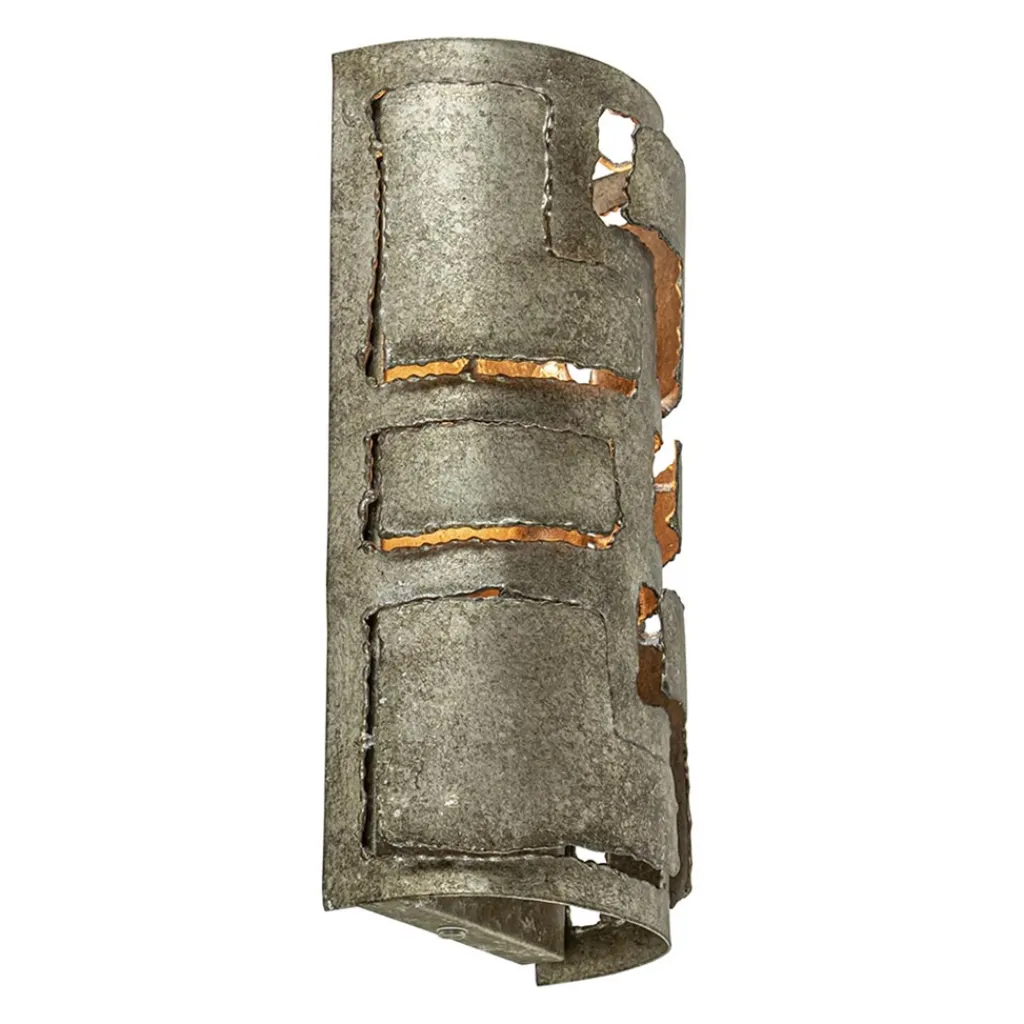 Straluma Robuuste wandlamp ambachtelijk zilver> Wandlampen|Decoratieve Verlichting