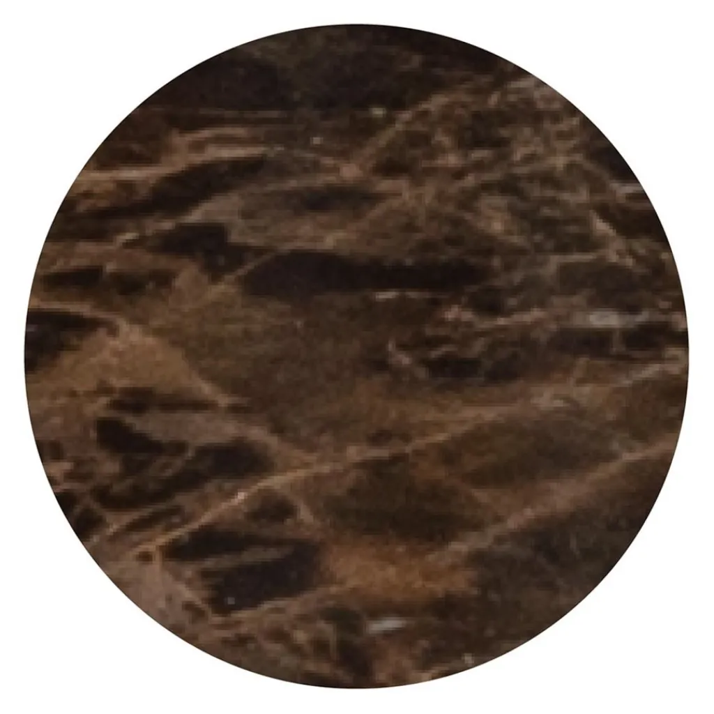 Straluma Ronde eetkamertafel bruin marmer Ø120 cm> Eettafels