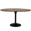Straluma Ronde eettafel acacia hout met zwarte poot Bicoca> Light and Living|Eettafels
