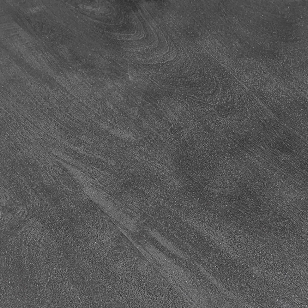 Straluma Ronde eettafel zwart mangohout met zwarte poot> Eettafels