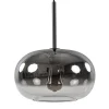 Straluma Ronde hanglamp zwart met smoke/helder glas gradient> Eetkamerverlichting|Hanglampen