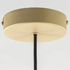 Straluma Ronde koepel hanglamp goud met witte kap></noscript> Eettafellampen|Eetkamerverlichting