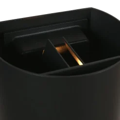 Straluma Ronde LED buitenlamp zwart inclusief lichtsensor></noscript> Wandlampen|Buitenlampen