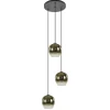Straluma Ronde 3-lichts hanglamp golden gradient met zwart> Eettafellampen|Keukenverlichting