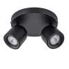 Straluma Ronde opbouwspot 2-lichts zwart GU10> Opbouwspots|Woonkamerlampen