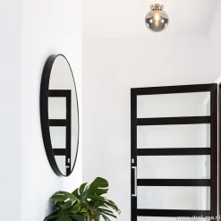 Straluma Ronde plafondlamp smokey glas met nikkel></noscript> Keukenverlichting|Halverlichting