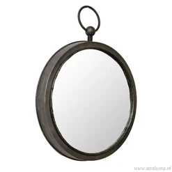 Straluma Ronde spiegel zink/grijs groot 46 cm><noscript><img width=