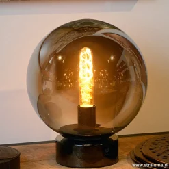 Straluma Ronde tafellamp smokey glas></noscript> Woonkamerlampen|Slaapkamerlampen