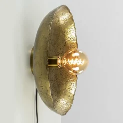 Straluma Ronde wandlamp Neva antiek brons met snoer> Light and Living|Woonkamerlampen