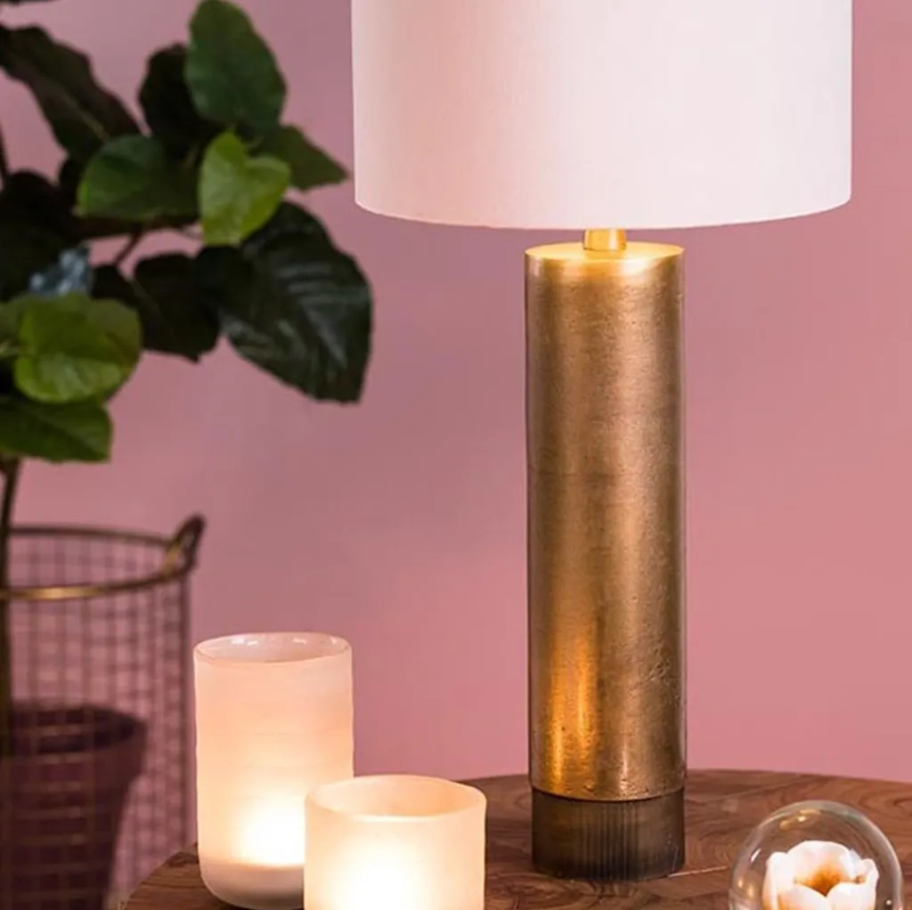 Straluma Ruw antiek bronzen lampvoet Savi exclusief kap> Lampenvoeten|Light and Living
