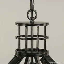 Straluma Ruw metalen hanglamp antiek zwart><noscript><img width=