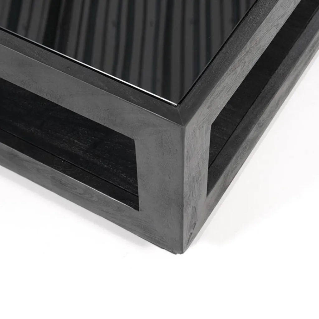 Straluma Salontafel Liam 95x95x35 cm -zwart> Salontafels