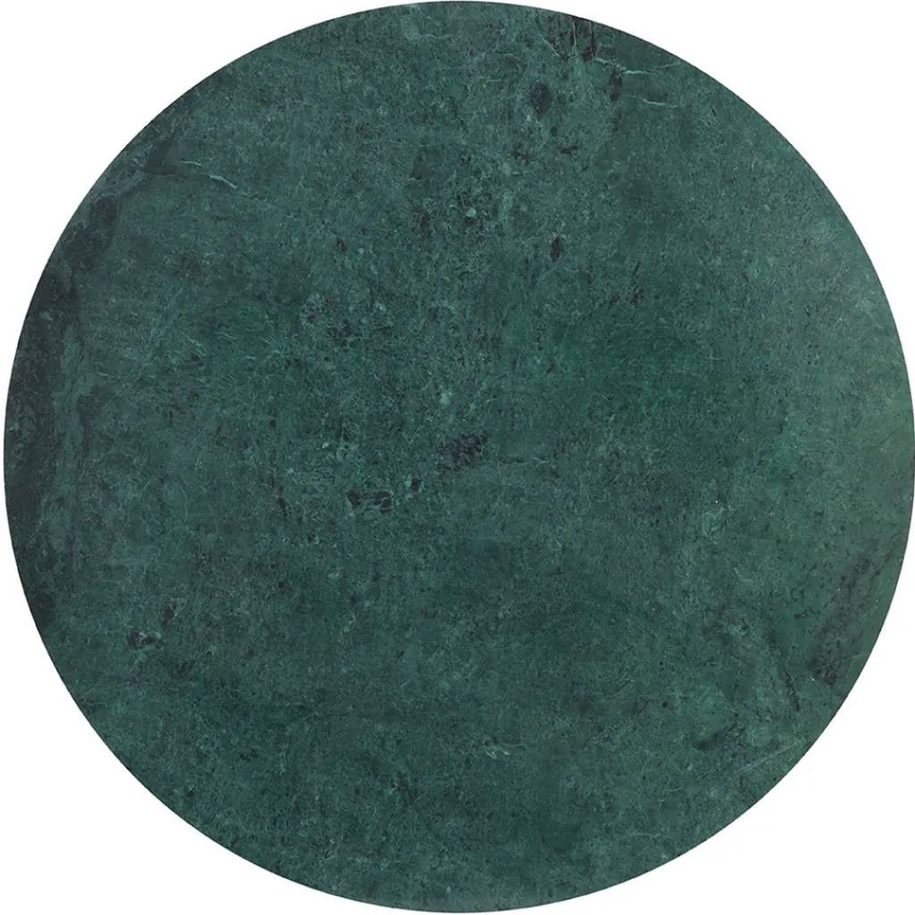 Straluma Salontafel Rickerd groen marmer met antiek bronzen poot> Light and Living|Salontafels