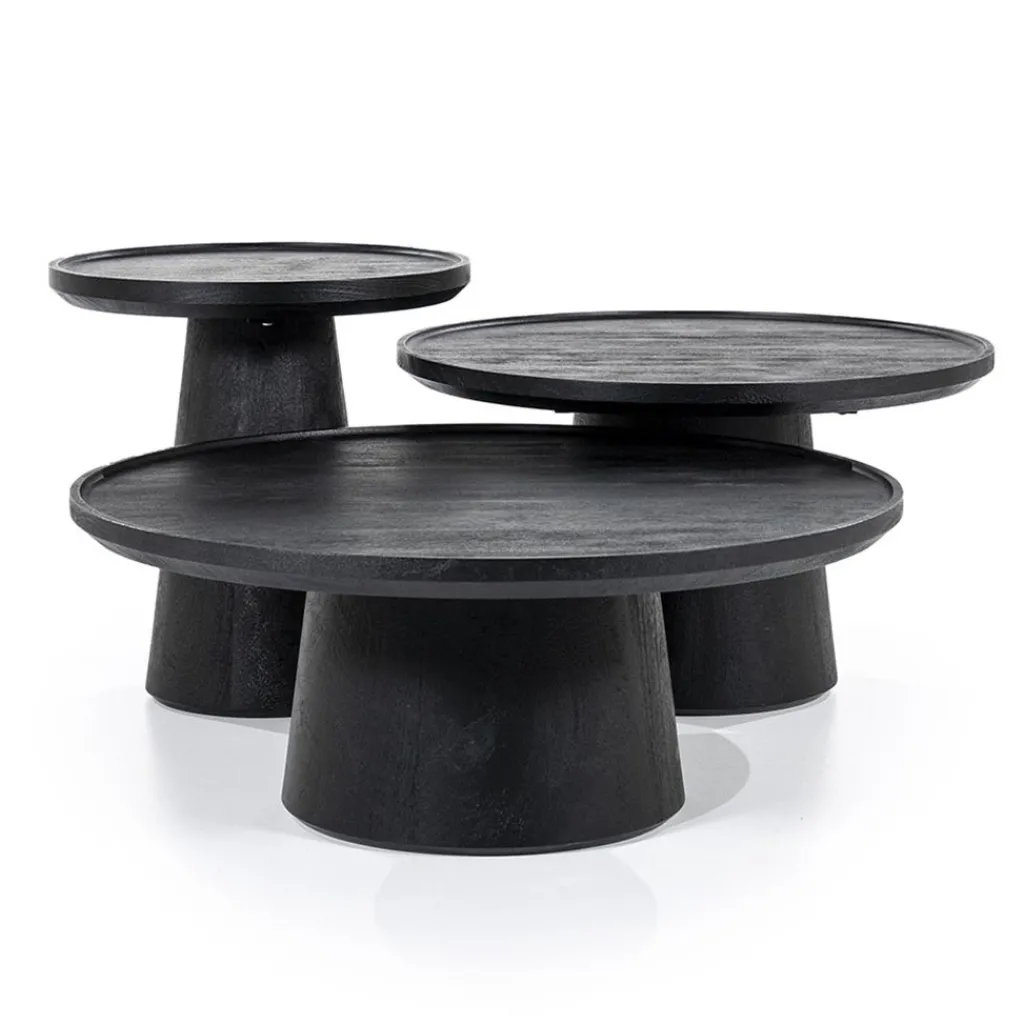 Straluma Salontafel Ron zwart 66x39 cm> Salontafels