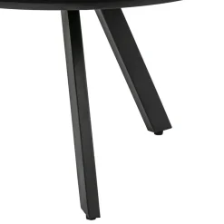 Straluma Salontafel rond hout zwart 80 cm></noscript> Bijzettafels|Salontafels