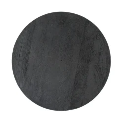 Straluma Salontafel rond hout zwart 60 cm></noscript> Bijzettafels|Salontafels