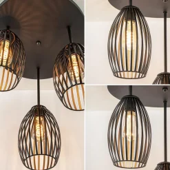 Straluma Scandinavische 3-lichts plafondlamp mat zwart></noscript> Plafondlampen|Draadlampen