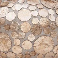 Straluma Schelpen hanglamp Ufo coin gold 40cm><noscript><img width=