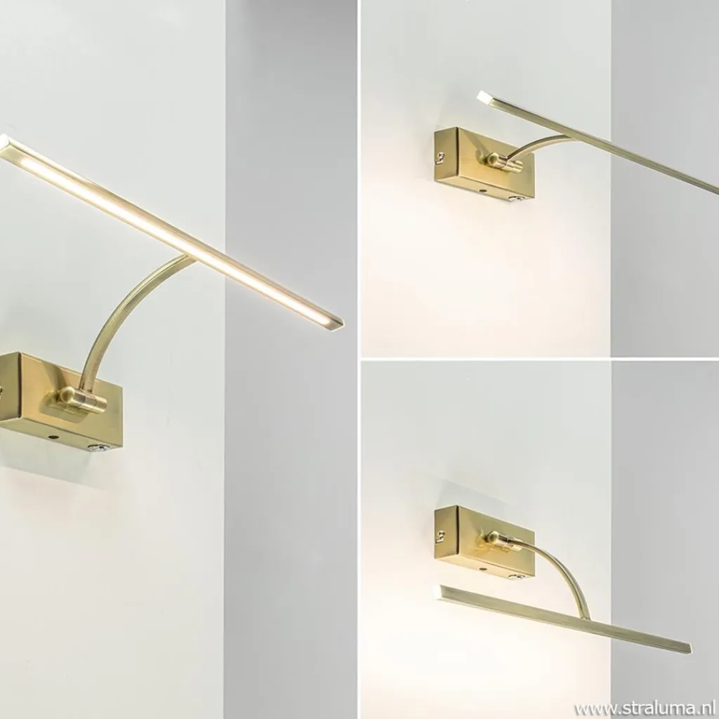 Straluma Schilderij wandlamp brons met dimbaar LED> Wandlampen|Woonkamerlampen