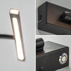 Straluma Schilderijlamp Matisse zwart 34cm></noscript> Wandlampen|Woonkamerlampen