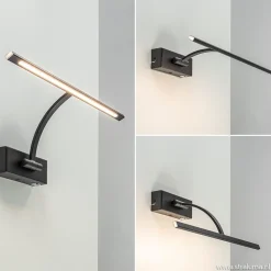 Straluma Schilderijlamp Matisse zwart 34cm></noscript> Wandlampen|Woonkamerlampen