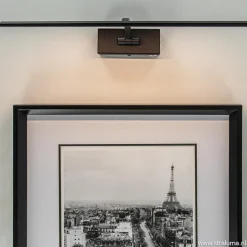 Straluma Schilderijlamp zwart 45cm met dimmer></noscript> Wandlampen|Woonkamerlampen