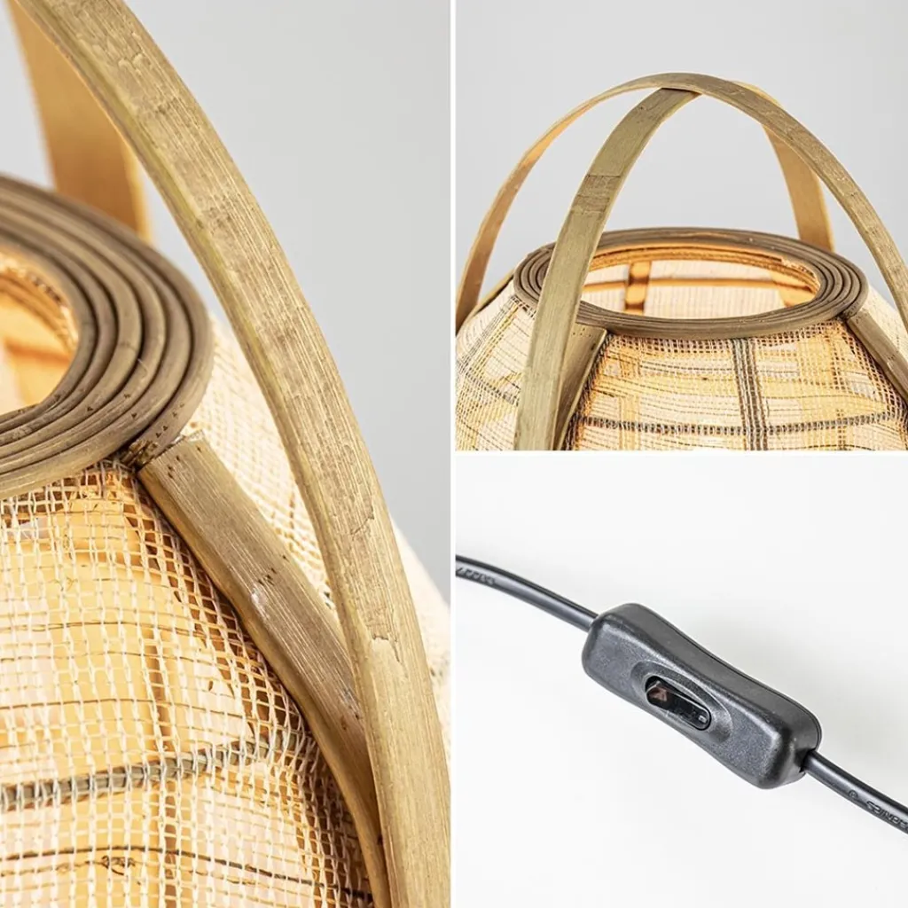 Straluma Sfeervolle tafellamp Jacinto naturel Light and Living> Tafellampen|Light and Living