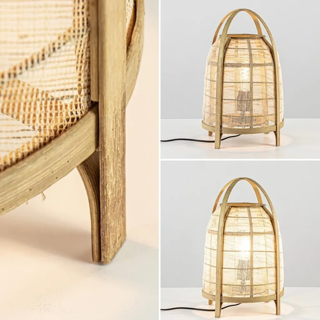 Straluma Sfeervolle tafellamp Jacinto naturel Light and Living> Tafellampen|Light and Living