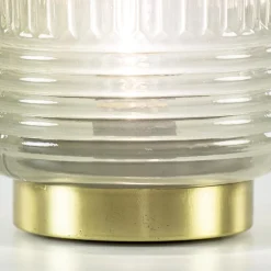 Straluma Sfeervolle tafellamp Lipa grijs groen op baterijen Light & Living></noscript> Tafellampen|Light and Living