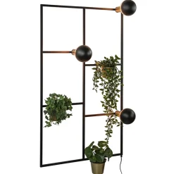 Straluma Sfeervolle wandlamp frame zwart/goud> Wandlampen|Botanische Verlichting