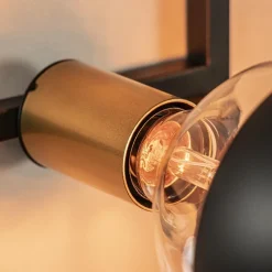 Straluma Sfeervolle wandlamp frame zwart/goud><noscript><img width=