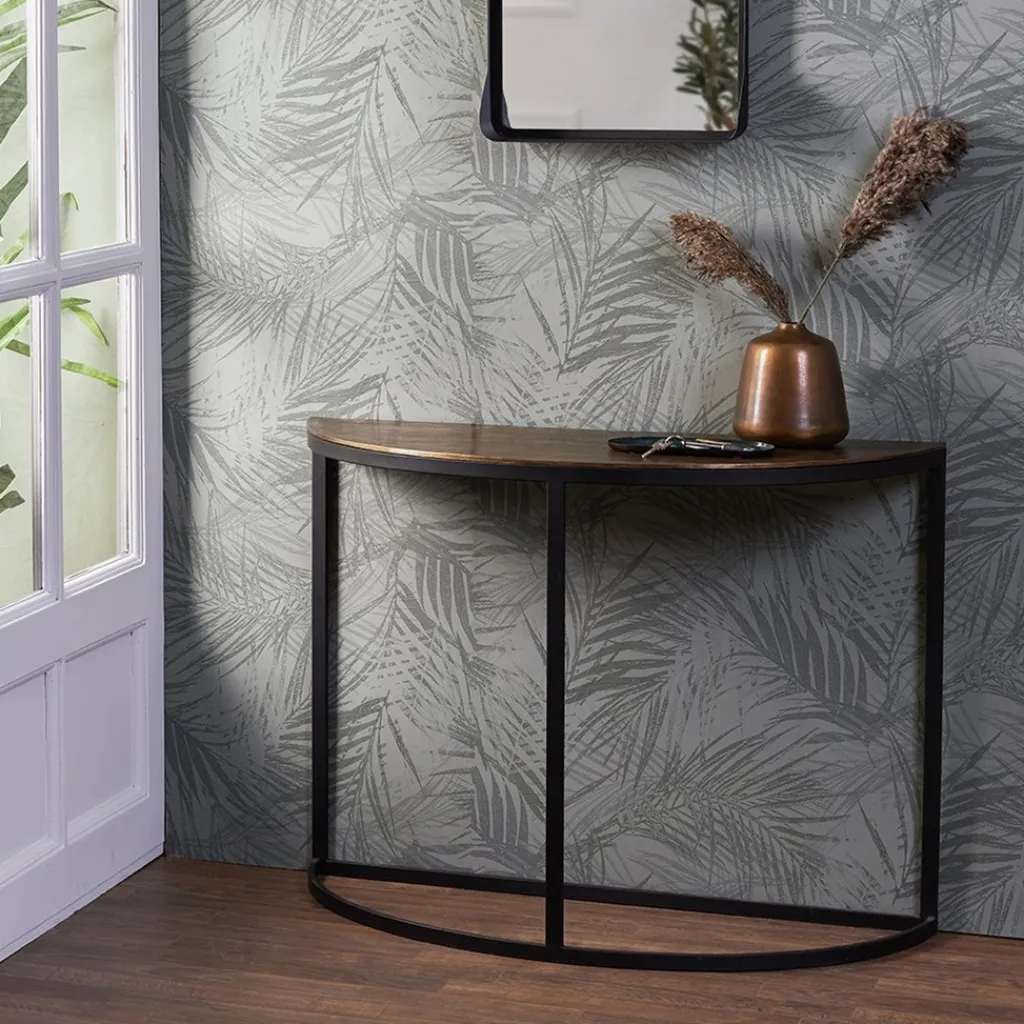 Straluma Sidetable Peto antiek brons met zwart 100x42x76 cm> Light and Living|Sidetables