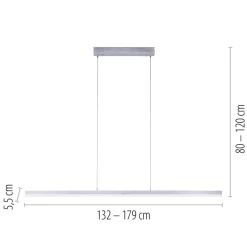 Straluma Smart hanglamp balk verstelbaar aluminium></noscript> Hanglampen|Smart lampen