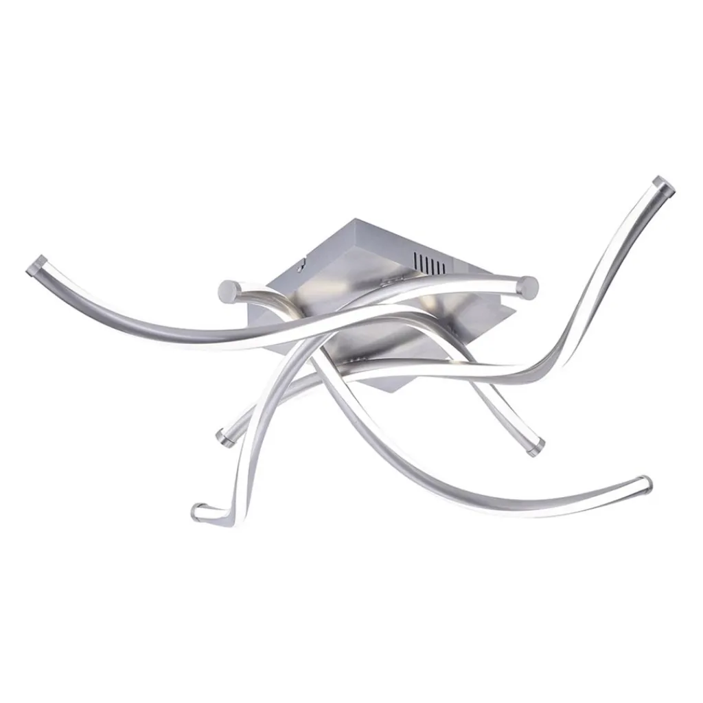 Straluma Smart plafondlamp spiraal nikkel modern> Plafondlampen|Smart lampen