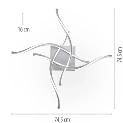 Straluma Smart plafondlamp spiraal nikkel modern><noscript><img width=