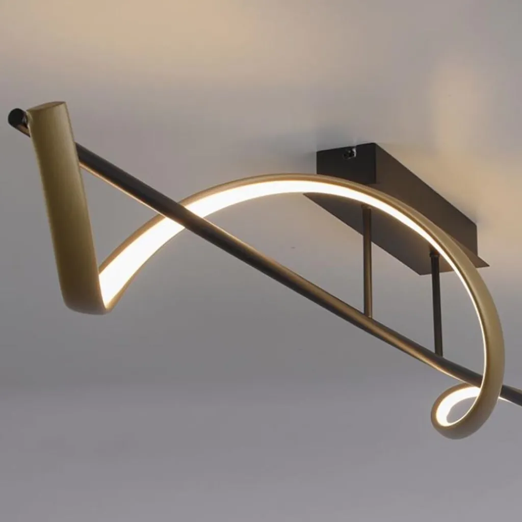Straluma Smart plafondlamp spiraal antraciet/goud> Plafondlampen|Smart lampen