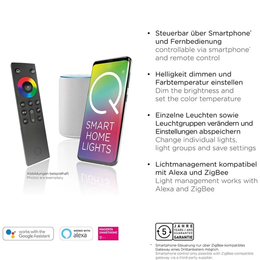 Straluma Smart tafellamp boog aluminium met LED> Tafellampen|Smart lampen