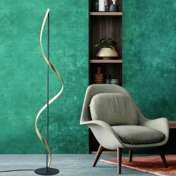 Straluma Smart vloerlamp antraciet/goud met memoryfunctie><noscript><img width=