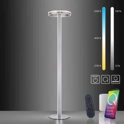Straluma Smart vloerlamp staal met dimbaar LED><noscript><img width=
