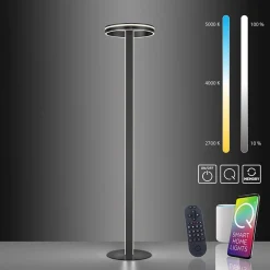 Straluma Smart vloerlamp verstelbare ring antraciet></noscript> Vloerlampen|Smart lampen