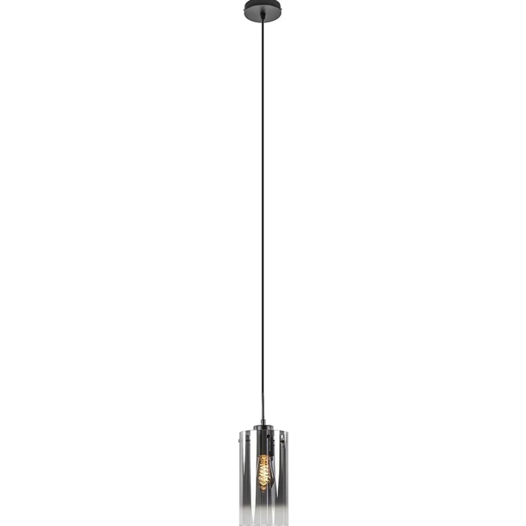 Straluma Smoke glazen hanglamp cilinder met verloop> Keukenverlichting|Hanglampen