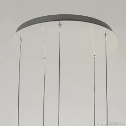 Straluma Smokey glazen vide-hanglamp chroom><noscript><img width=