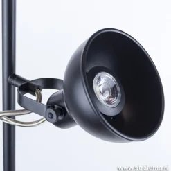 Straluma Staande 2-L spot zwart industrieel incl.gu10></noscript> Vloerlampen|Leeslampen