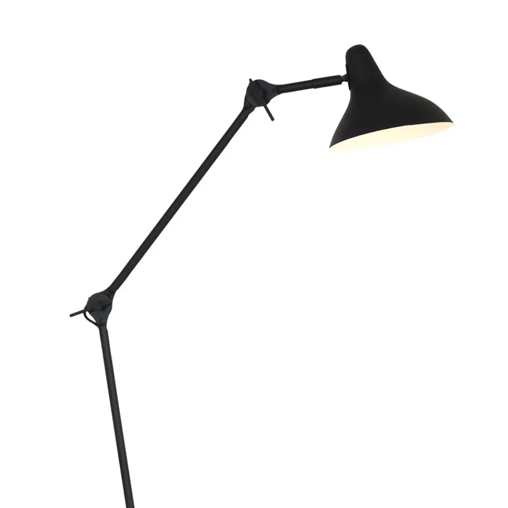 Straluma Staande leeslamp Anne Kasket zwart> Vloerlampen|Retro Verlichting