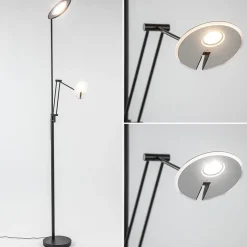 Straluma Staande uplighter+leesarm zwart dim.cct></noscript> Vloerlampen|Leeslampen