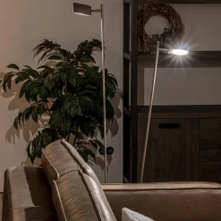 Straluma Staande vloerlamp led 2 lichts staal></noscript> Vloerlampen|Leeslampen