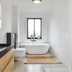 Straluma 3-Standen dimbare LED plafondlamp zwart met wit glas IP44></noscript> Plafondlampen|Plafonnières