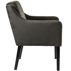 Straluma Stijlvolle eetkamerstoel bruin met zwarte poot></noscript> Eetkamerstoelen