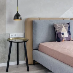 Straluma Stijlvolle kleine hanglamp zwart met goud><noscript><img width=